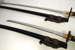 2本セット】模造刀 日本刀 太刀 脇差 鞘 柄装飾 時代劇 歌舞伎 演技