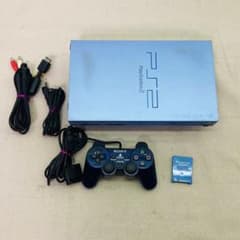 SONY プレイステーション2 本体 SCPH-39000 アクアブルー - メルカリ