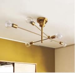 unico Astre アストル シーリングライト ゴールド 6灯 電球付き - メルカリ