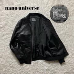 j92fr専用 美品 ナノユニバース レザー ブルゾン 本革 ゴートスキン