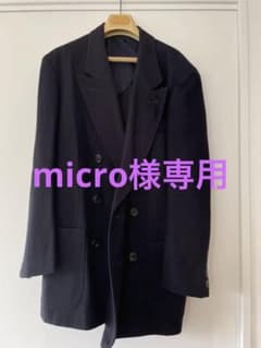 イッセイミヤケメンネイビー ダブルブレスト テーラードジャケット