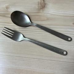 MIZO ミゾー チタン製 フォーク、スプーン 2点セット - メルカリ