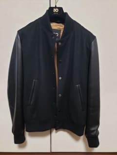 最終値下 CINQUANTA スタジャン46 黒 美品 - メルカリ