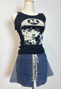 極美品❣️初期ヒステリックグラマー デニムミニスカート 90′s