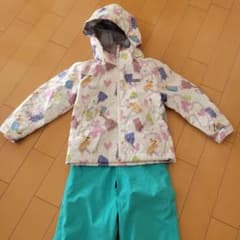 nima キッズスキーウェアセット110センチ 未使用 お揃いの手袋つき