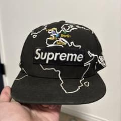 Supreme 地図柄キャップ 7 1/2 ケンタウロス健太着用 - メルカリ