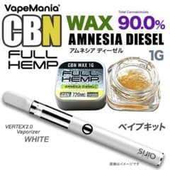 VMC FULL HEMP90% CBN WAXアムネシア ディーゼル＋ベイプ白 - メルカリ