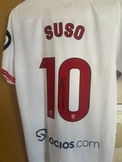 セビージャ スソ 実使用サイン入りユニフォーム バルセロナ戦 - メルカリ