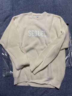 SEQUEL クルーネックニット 24aw WHT - メルカリ