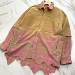 24aw PDF PROJECT DOMENICO RAF ウールシャツ ピンク - メルカリ