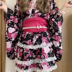 浴衣ドレス 姫ギャル 大人 地雷 量産型 平成ギャル - メルカリ