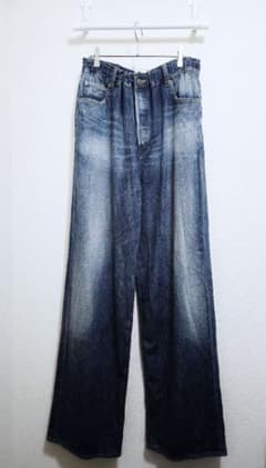 BALENCIAGA ワイドウォッシュデニム Mサイズ ダメージ BAGGY - メルカリ