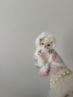 アートドール No.073 ねこ幻獣 羊毛フェルト - メルカリ