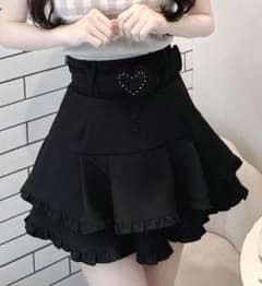 ♥︎honey mew ハニーミュウ ハートベルトフリルスカート♥︎ - メルカリ