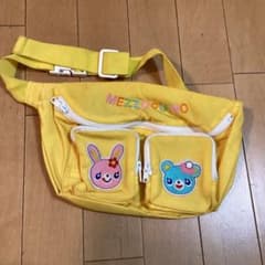 希少 メゾピアノ ロゴ 刺繍 ミミポポちゃん ウエストポーチ 平成レトロ