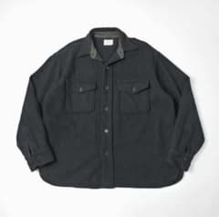 ヴィンテージ60sシアーズ肉厚メルトンウールシャツCPO マチ付き 濃紺