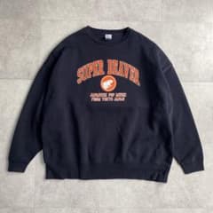 SUPER BEAVER XL ブラック カレッジスウェット スーパービーバー