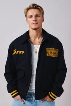Arsenal×Aries Wool Bonber Jacket L - メルカリ