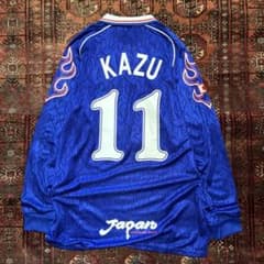 asics 日本代表 三浦知良 カズ サッカー ユニフォーム XL オフィシャル