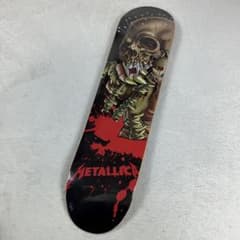 未使用 METALLICA スケートボード デッキ ドクロ イラスト メタリカ