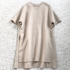 美品✨マディソンブルー ウールカフタンポンチョコート ベージュ