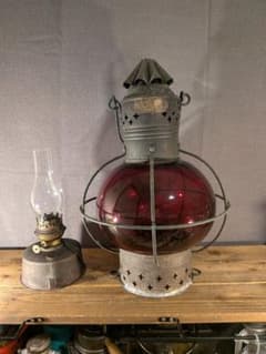 マリンランプ 紅灯 船燈 船灯 ランタン アンティークランプ ビンテージ