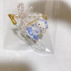 激レア！ウエディング ハローキティ 2001年 ブルー ストラップ