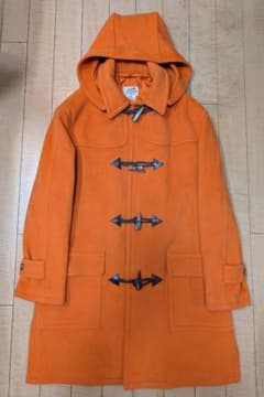 名作 エルメス 90's ヴィンテージ オレンジダッフルコート 藤原ヒロシ