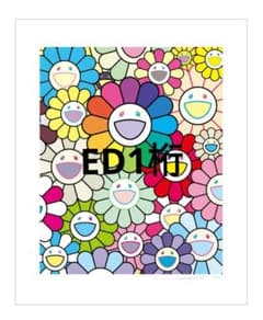 村上隆 お花祭り 最新作 マルチカラー シルクスクリーン 限定100 ED1桁