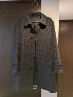MOJITO Harris Tweed ステンカラーコート Mサイズ グレー系 - メルカリ