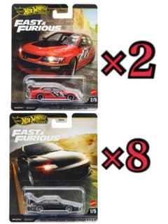 ホットウィール (10点)1993 ホンダ シビック クーペ ＆ ランサー IX