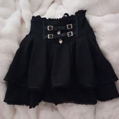 LIZLISA リズリサ 2連リボンベルトスカパン ブラック - メルカリ