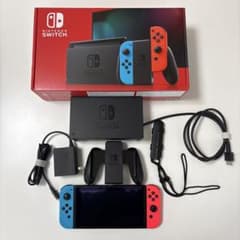 Nintendo Switch 本体セット青/赤 Joy-Con 箱有 - メルカリ