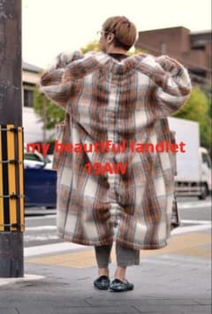 19AW my beautiful landletシャギーウールロングガウン】 - メルカリ