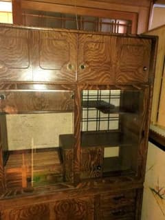 最終値下げ】昭和 レトロ 茶箪笥 飾り棚 - メルカリ