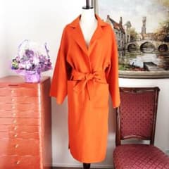 極美品 loewe ロエベ ダブルフェイス カシミヤ ベルト レザー コート