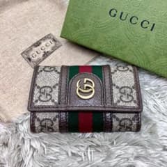 箱付き極美品✨GUCCI 6連キーケース オフディア マーモント シェリー