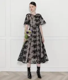 2026年最新】leja ドレス 異素材シアー刺繍レースの人気アイテム