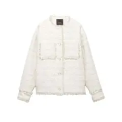 2026年最新】anuans ツイードノーカラージャケットの人気アイテム