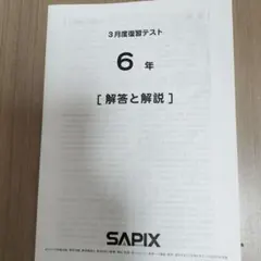 2026年最新】サピックス 6年 テストの人気アイテム - メルカリ