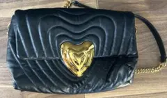 りくる様専用 ESCADA 黒 チェーンショルダーバッグ キルティング