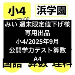 2026年最新】浜学園 公開テストの人気アイテム - メルカリ