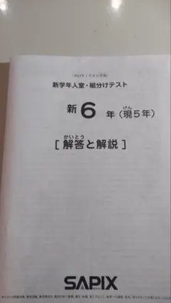2026年最新】サピックス 新6年組分けテストの人気アイテム - メルカリ