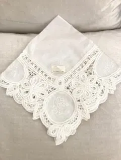 ニードルレースとクロス刺繍 シーツ ベッドリネンン ホワイトリネン