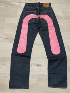 EVISU】 デニムパンツ W34 ビッグカモメ Lot.2001 赤耳 2025年最新