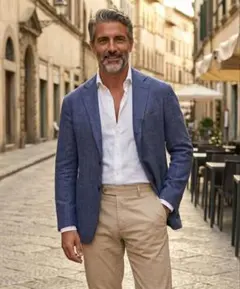 2026年最新】Stile Latino カラー：ネイビー系 テーラードジャケットの