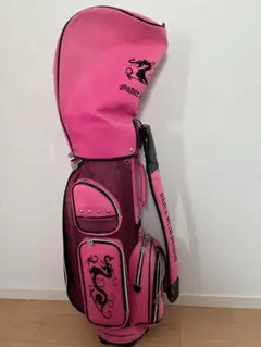 ダンスウィズドラゴン キャディーバッグ ホワイト ピンク ゴルフ