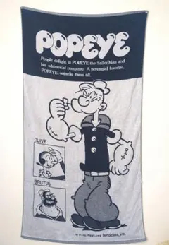 ポパイ 昭和レトロ 壁掛 レターラック タオル ウォールポケット2025年