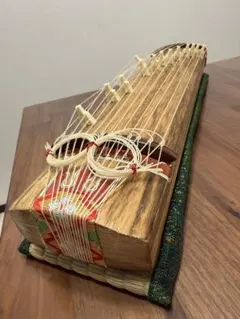 木製筝 13弦 楽譜14冊 カバー 爪 スタンド付き