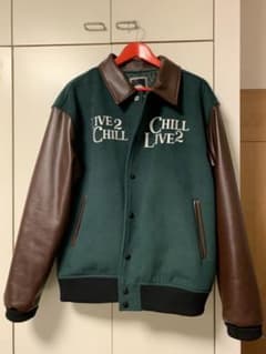 Chillin' LIVE2 CHILL スタジャン ダークグリーン